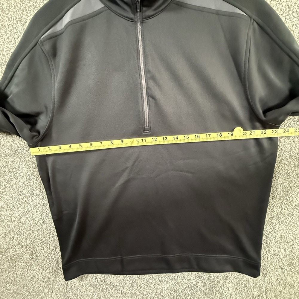 Walter Hagen Essentials Mens Large Black 1/4 Zip Pullover Fleece Golf Jacket - Picture 7 of 11